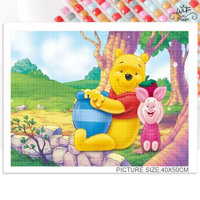 DIY 5D Diamond Painting Winnie the Pooh Eeyore Tigger Piglet Embroidery  Cross Stitch Handicraft Art Home Decor Kids Gift