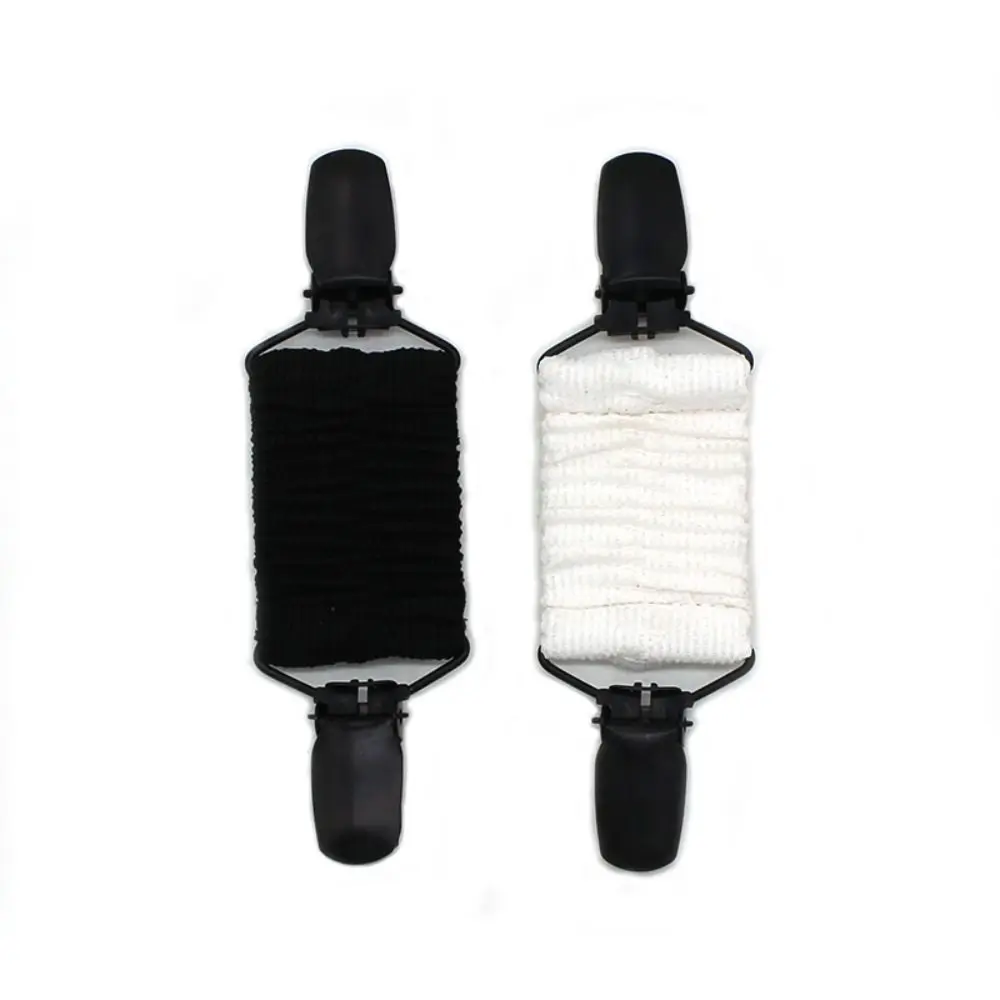 니트 탄성 벨트 드레스 조임 클립 블랙 색상 미끄럼 방지 카디건 칼라 클립 내구성 있는 드레스 클립 여성용 백 클립