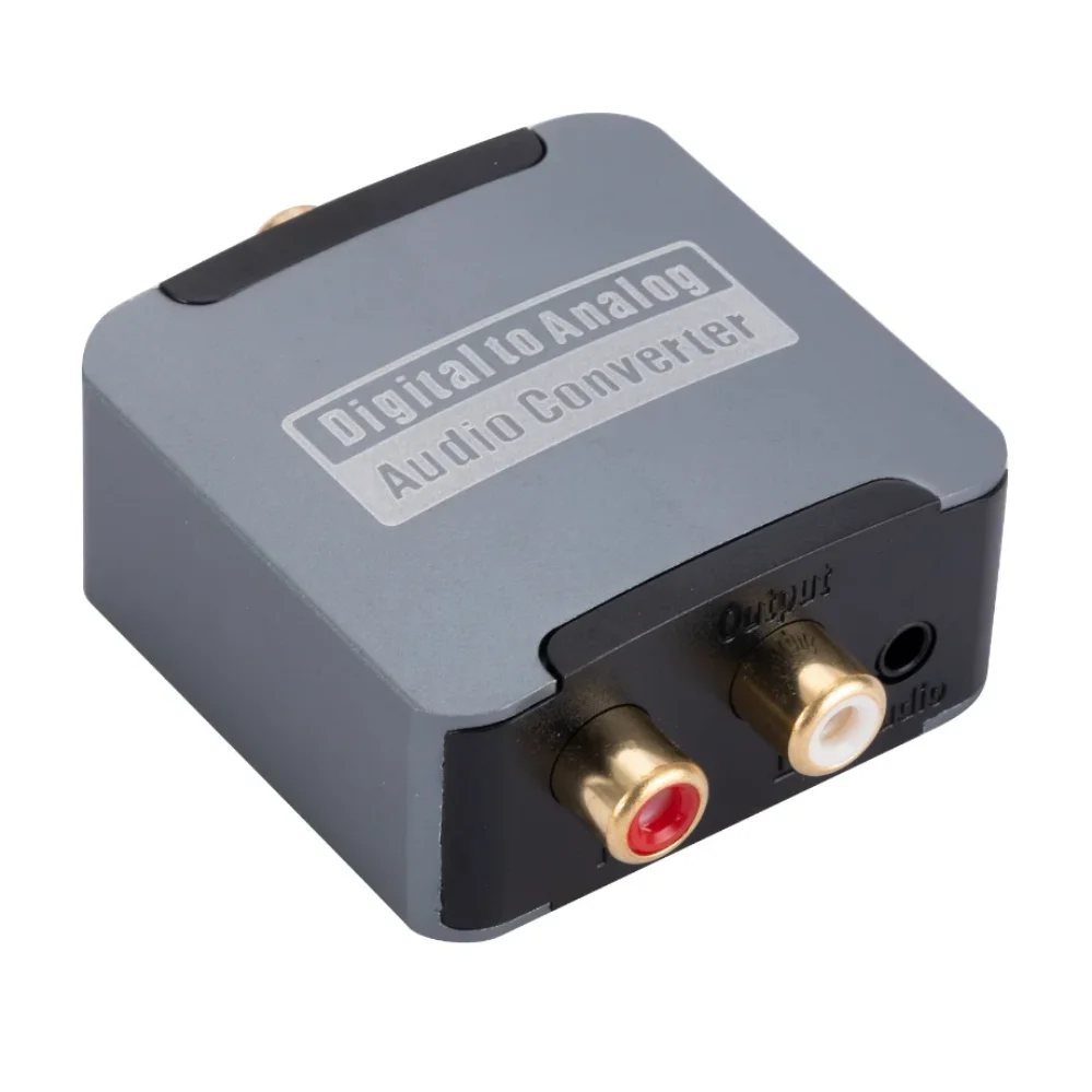 Audio converter adapter DAC Digital to Analog Optical SPDIF Toslink Coaxial Input to L/R RCA 3.5mm Jack Headphone Amplifier Output