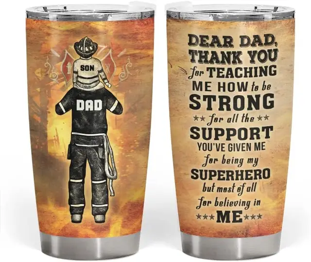 Firefighter Smoke Tumbler - Tumblers for Men