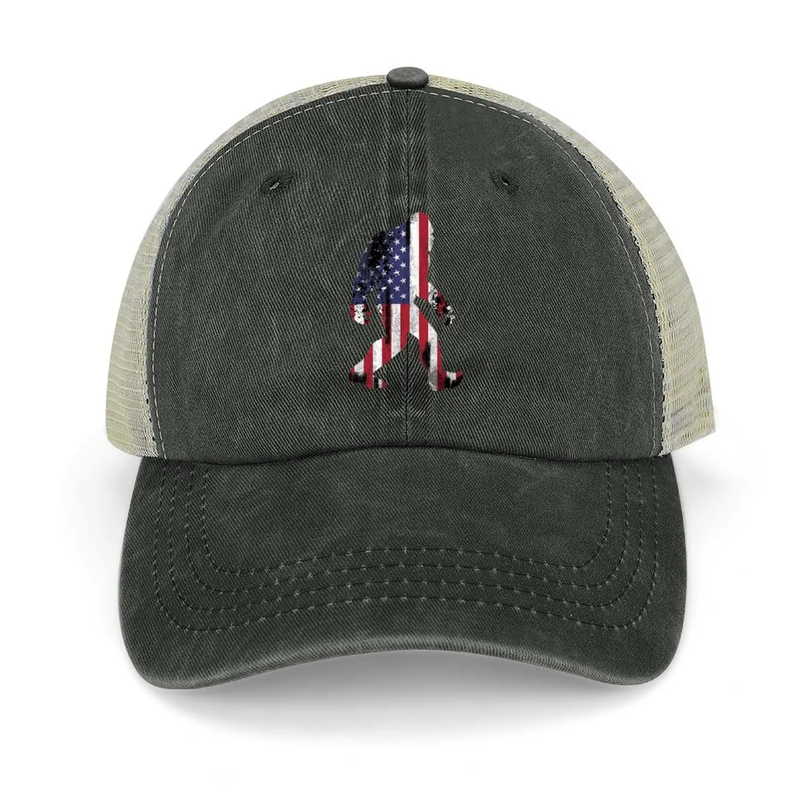 

Bigfoot USA Flag Cowboy Hat birthday Sports Cap Caps Women Men's