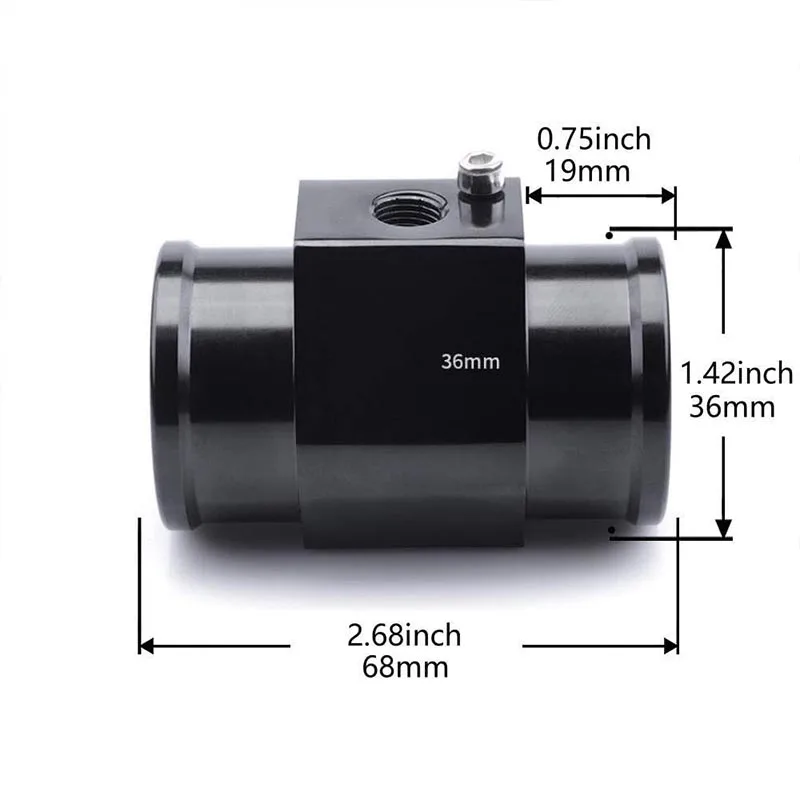 LED 디지털 2in1 자동차 트럭 엔진 온도 및 전압 게이지 미터 과열 경보 12V/24V 수온 게이지 전압계