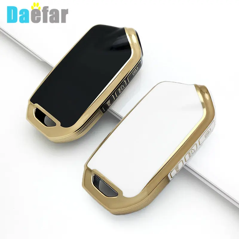 Fashion 4 Pulsanti Tpu Car Key Case Cover Shell Fob Per Kia K900 Stinger 2017 2018 2019 2020 + Smart Remote Key Shell