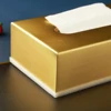 Stainless Steel Versatile Tissue Box Home Living Room Gold Light Luxury Style ins Napkin Box Suitable For Room Home Or Office 4