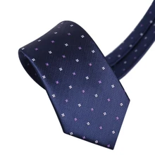 

High Quality Luxury Tie For Men 7 CM Jacquard Blue Fashion Classic Wedding Business Designer Brand Necktie Men's Gift