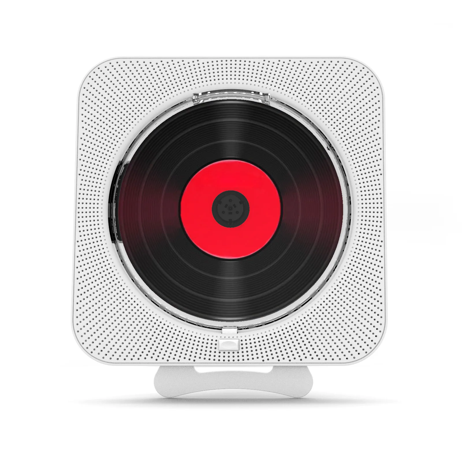 KC-909 Portable CD Player with Speaker Stereo CD Players with 3.5mm Headphones Jack LED Screen Wall Mountable Music Player