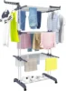 NEW Clothes Drying Rack, Oversized 4-Tier(67.7" High) Foldable Stainless Steel Movable Drying Rack with 4 castors 1