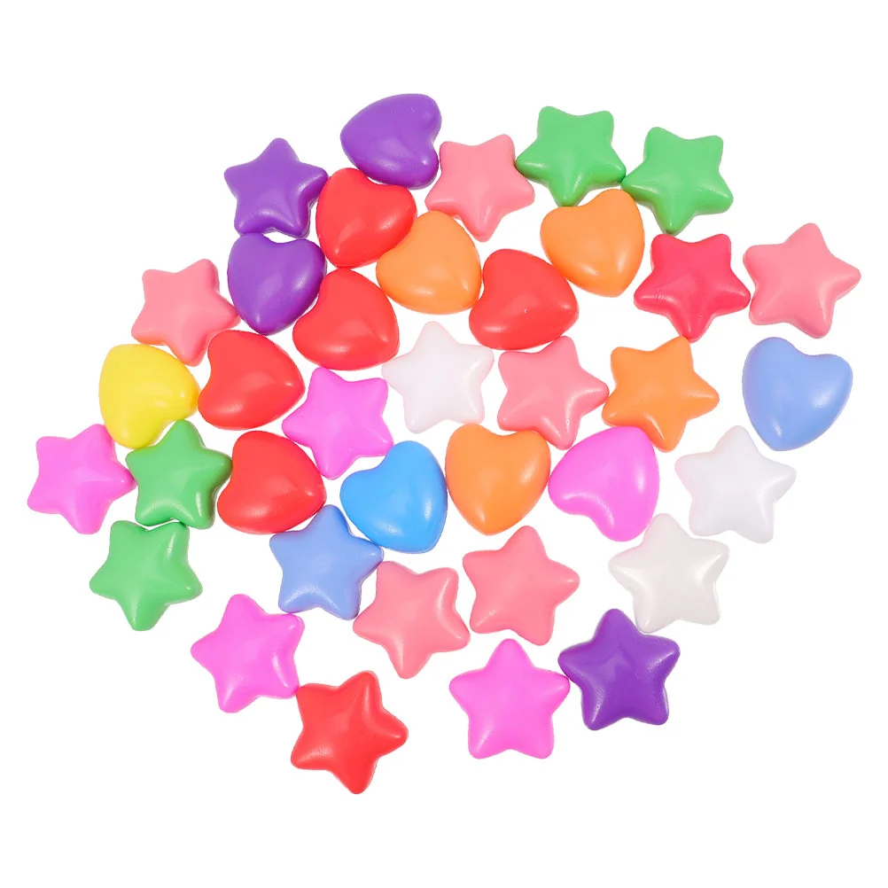 

Ball Pit Balls 60Pcs Heart Star Ocean Ball Crush Proof Plastic Childrens Toy Balls Macaron Ocean Balls Birthday Parties