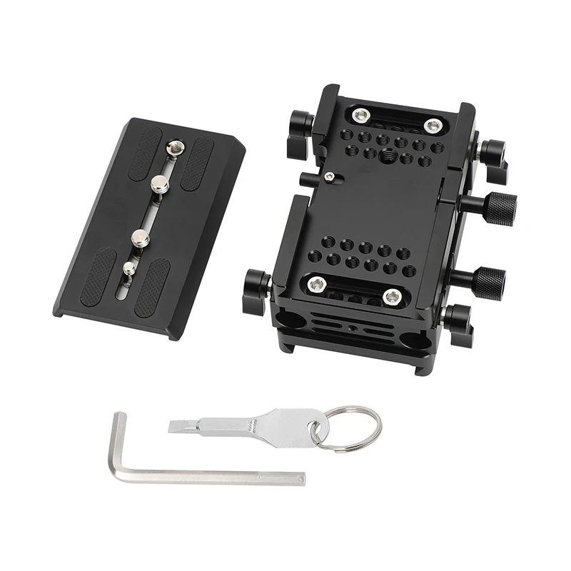 Camvate-placa de Liberação Rápida para o Ombro Dslr Placa Base da Câmera Braçadeira Dovetail Arri Lws Rod Support System Tripé 15 mm - Image 4