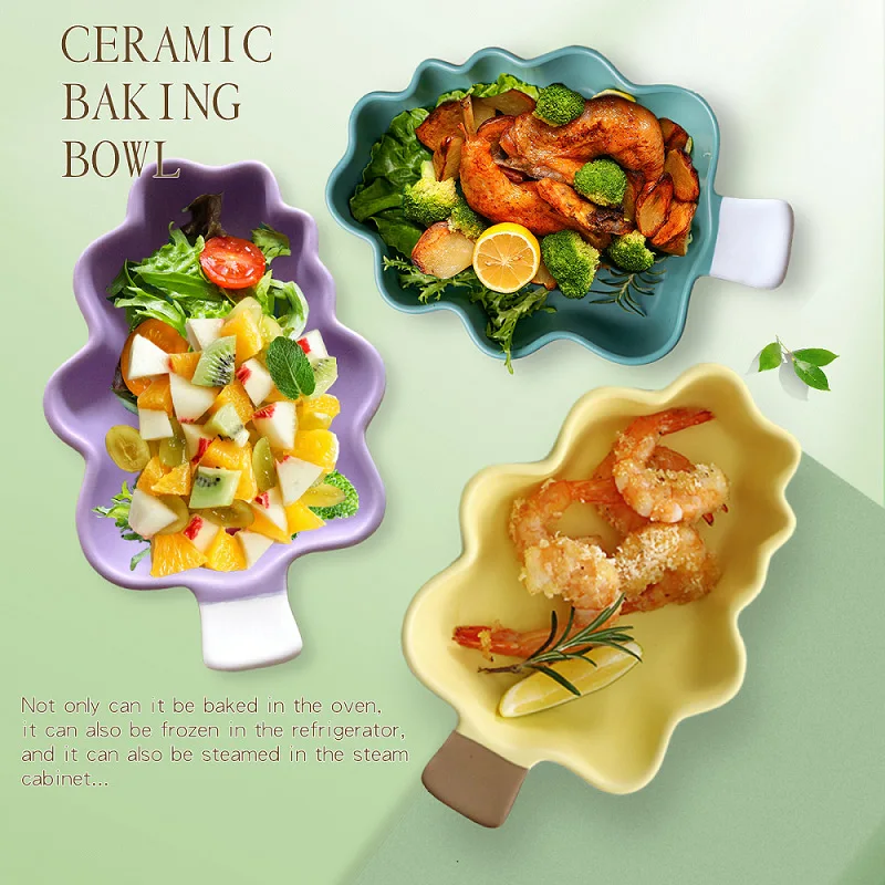 Ceramic Christmas Tree Dessert Plate Dinnerware Salad Plates Dish Trays 300ml | Дом и сад