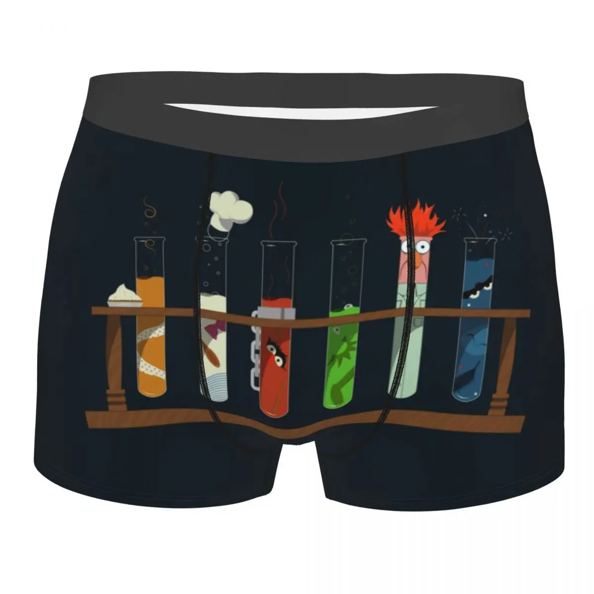 

Custom Muppet Science Underwear Men Breathable Chemistry Experiment Boxer Briefs Shorts Panties Soft Underpants For Homme