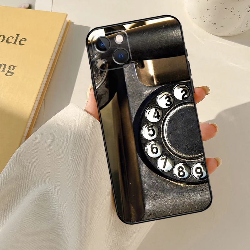 Retro rotary dial telephone Phone Case For iPhone 12 11 13