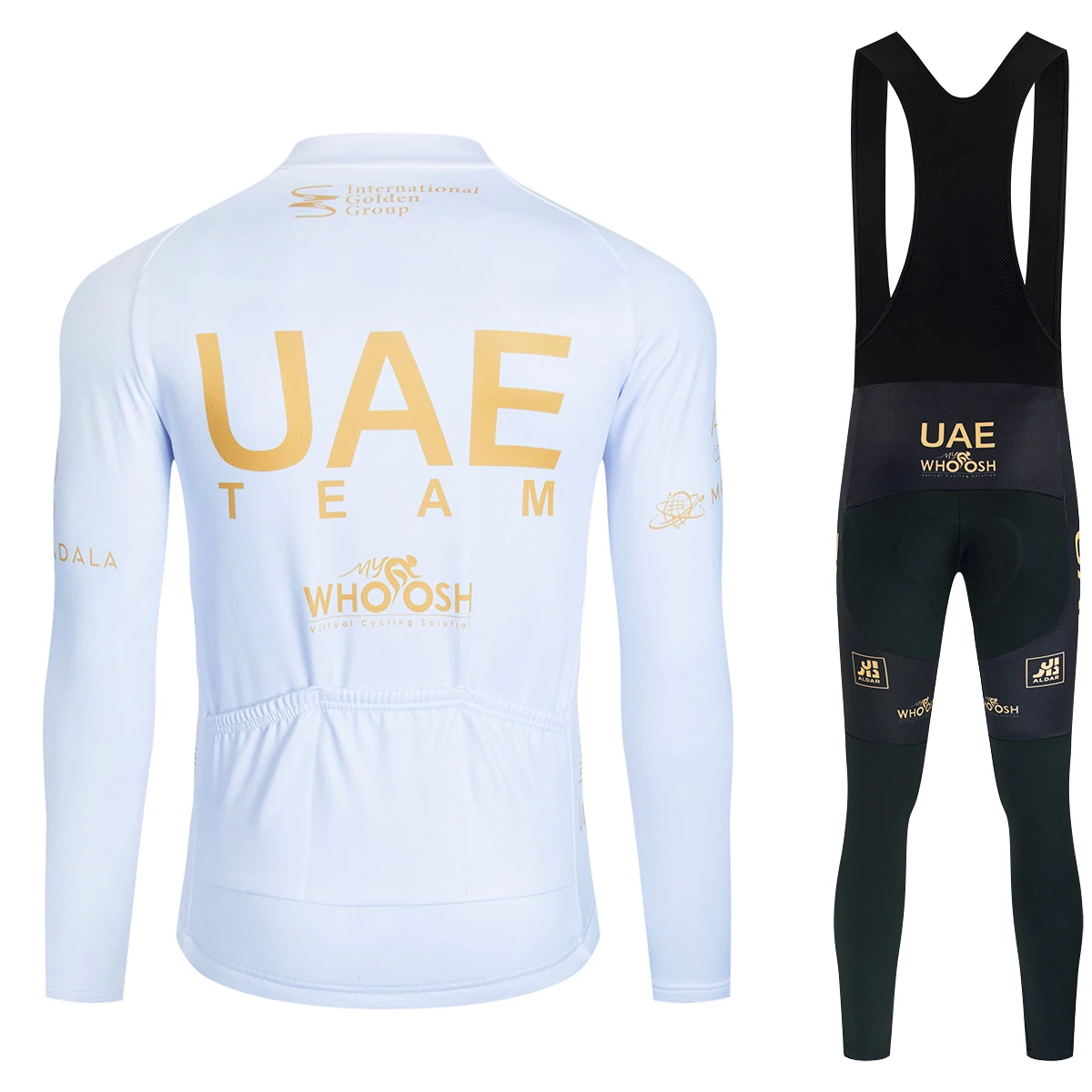 Winter 2024 Cycling  Jersey GOLDEN UAE Bike Jacket Maillot Pants Suit Ropa Ciclismo Team Pro Thermal Fleece BicycleClothing 4
