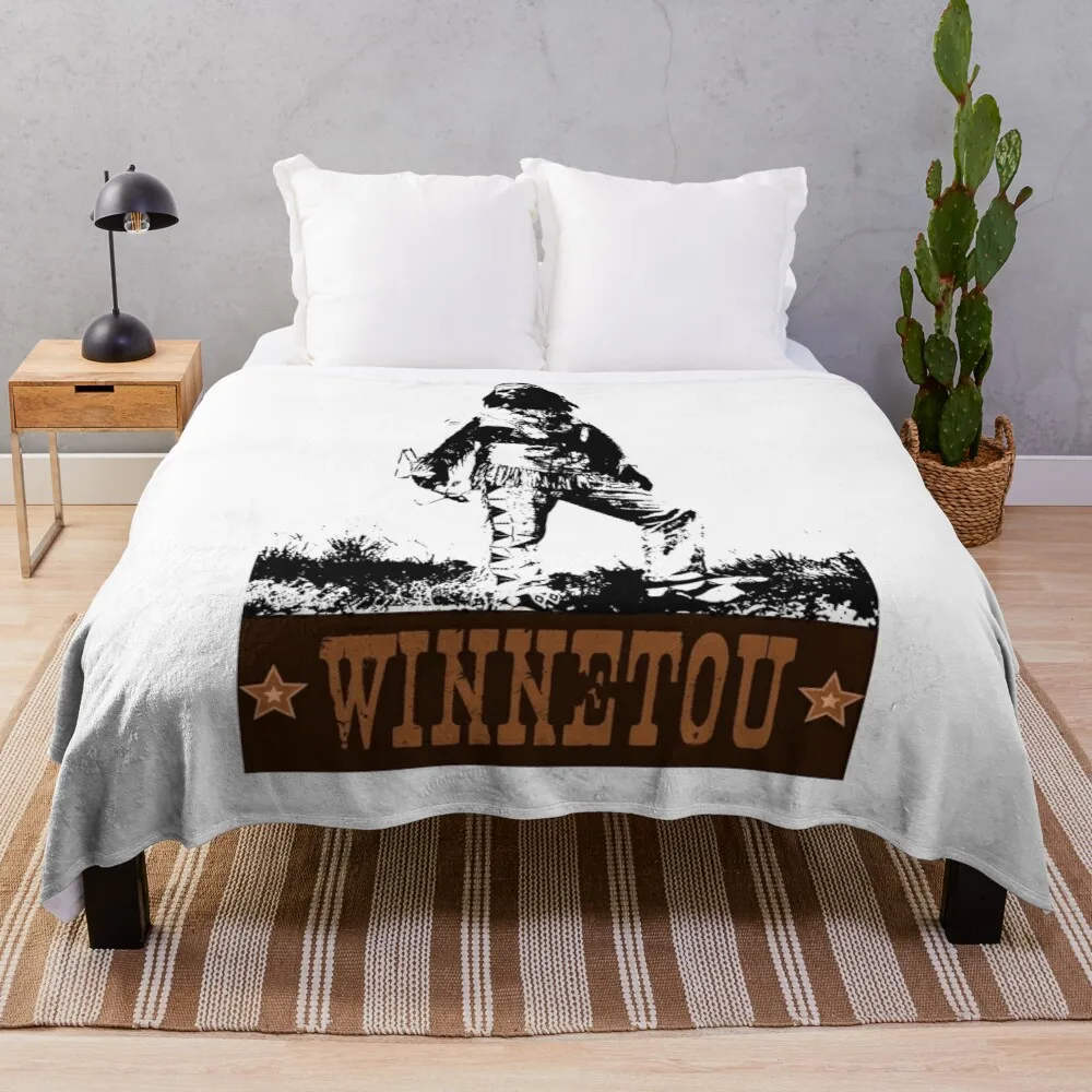 Save Winnetou Indian Chief Apache Gift Idea Birthday Throw Blanket