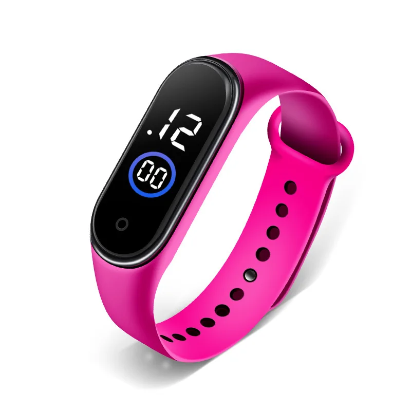 2021 New LED Digital  Watch Men Watches Colorful Silicone Triangle Dial Snake Head Sports Wristwatch Arm Band Gift 