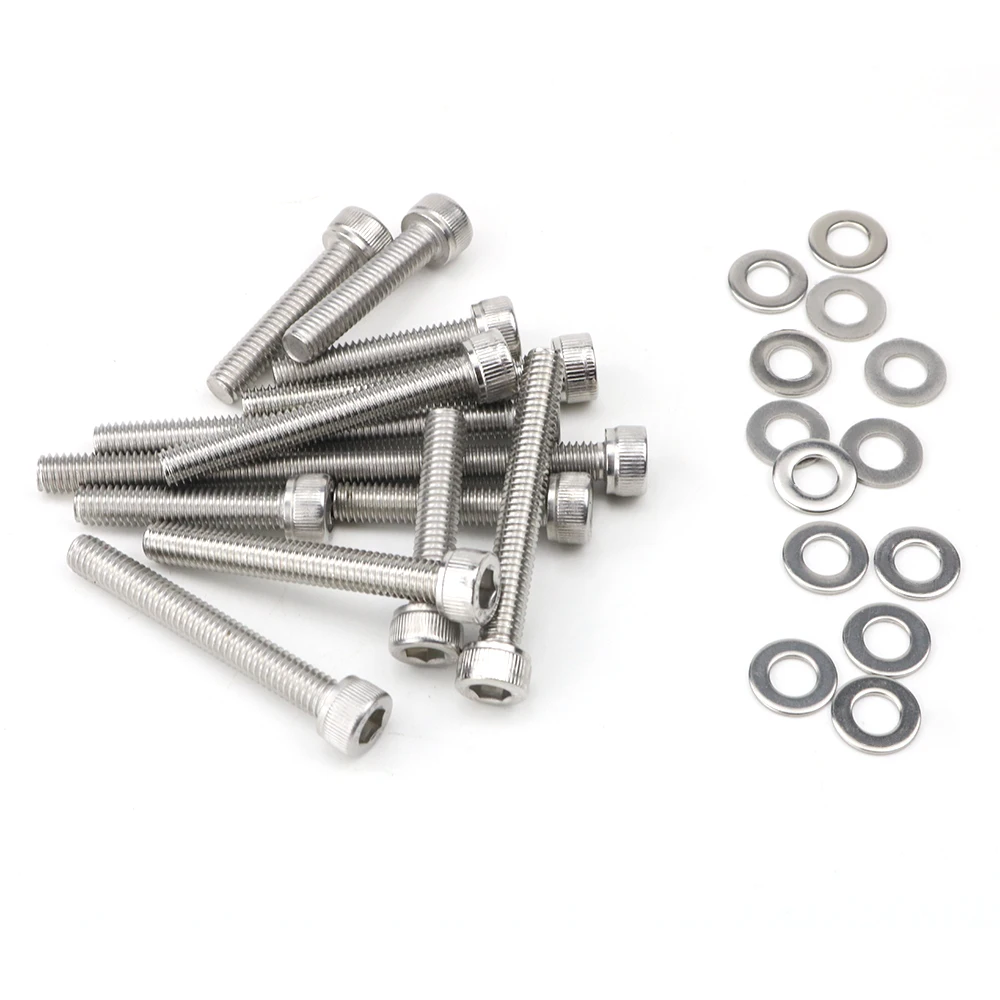 Motorcycle Accessories Stainless Complete Engine Bolt Screw Kit Set for Yamaha Banshee YFZ350 1987-2006