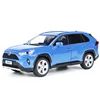 1: 24 Toyota RAV4 Key Edition Alloy Car Model, Sound and Light Power Simulation Car, Boys' Toy Pendant, dropshipping 6