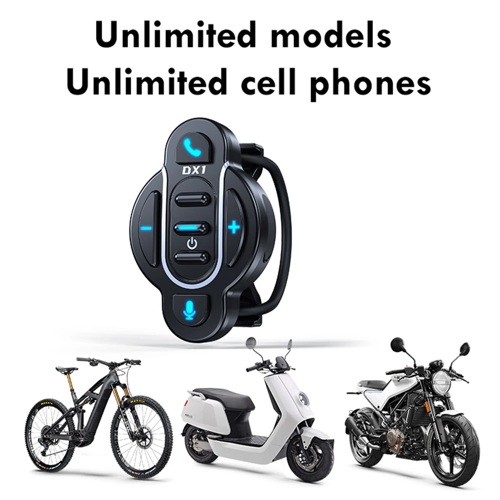 Wireless media controller universal smart Bluetooth 5.4 remote control waterproof for helmet earphone motorcycle bike handlebar