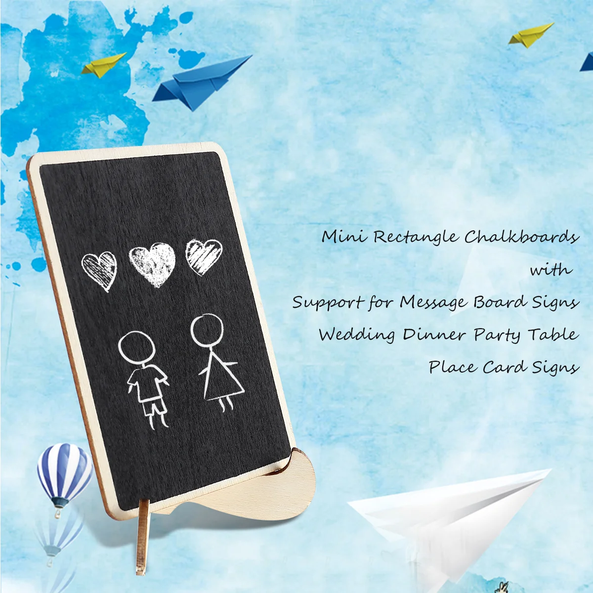 

10 шт., свадебные мини-доски со стираемыми деревянными надписями