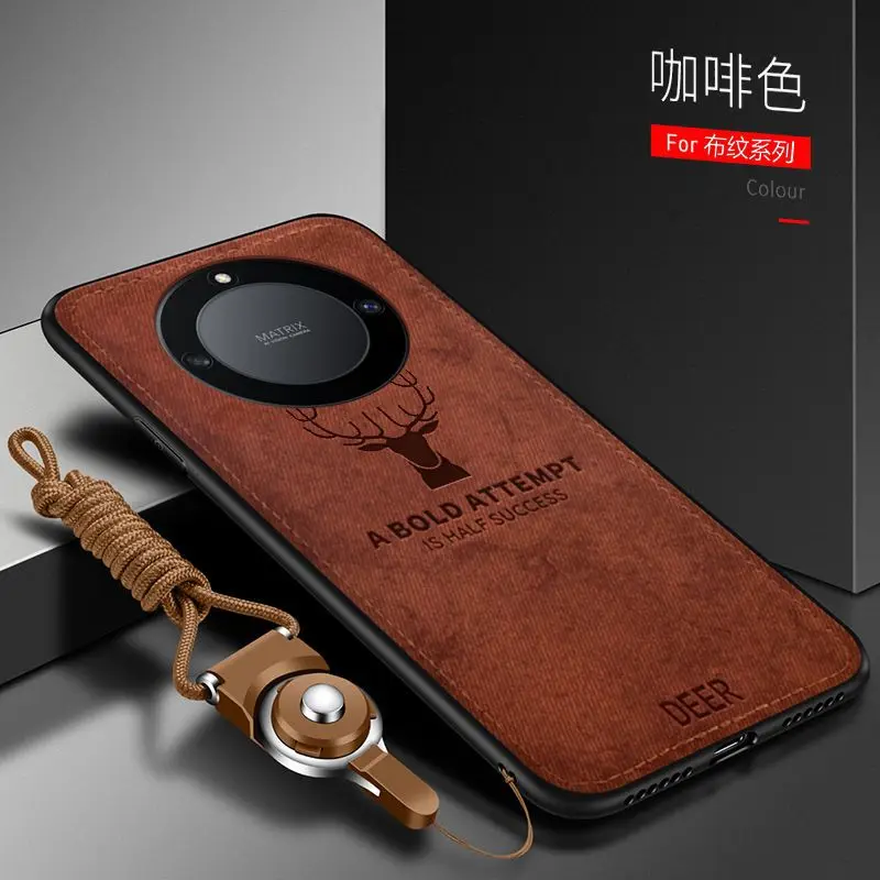 Sleek Silicone & Fabric Deer Slim Protective Back Cover