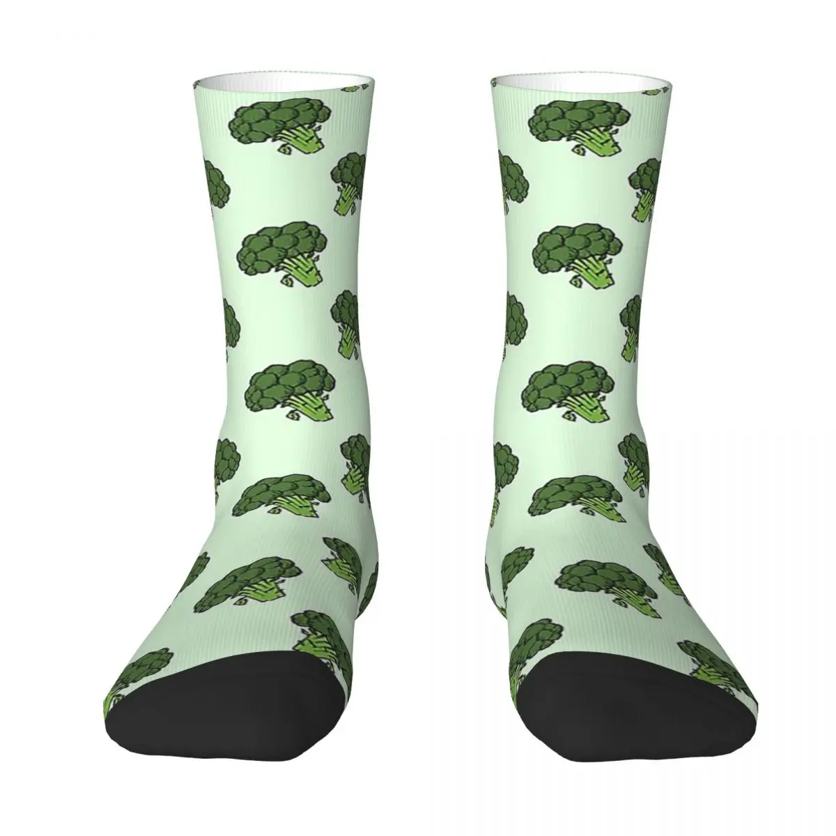 

All Seasons Crew Stockings Broccoli Bunch Head Pattern Socks Harajuku Fashion Hip Hop Long Socks Accessories for Men Women