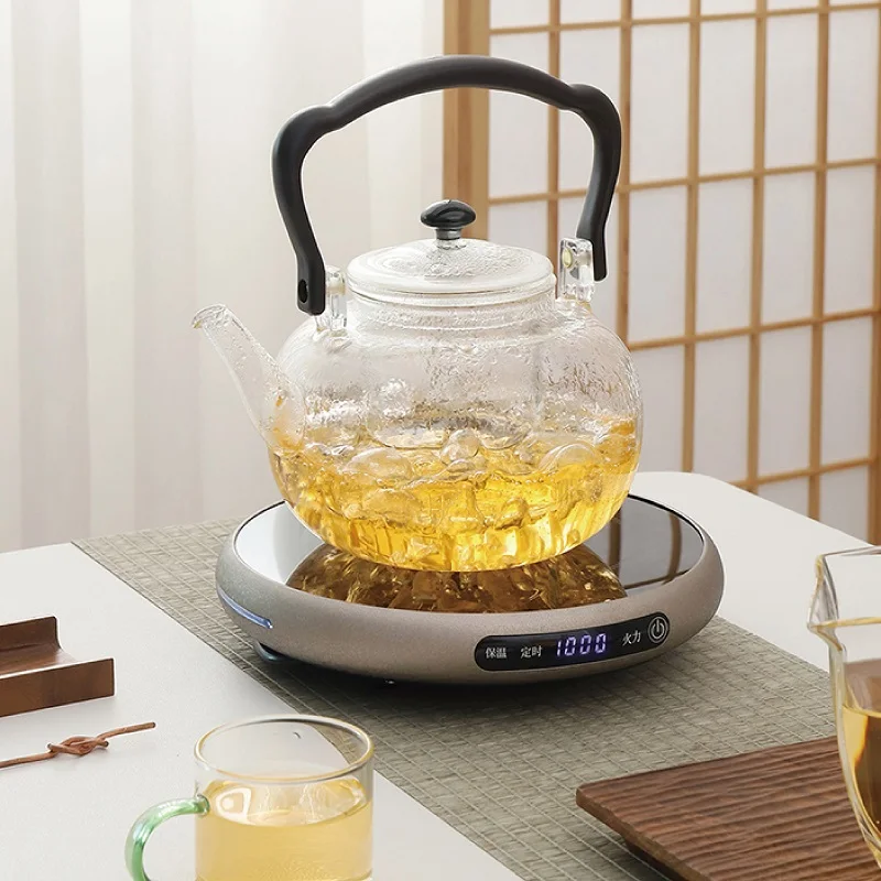 Ultra Thin Electric Ceramic Stove 1000W Timing Tea Making Boiling Water Stove Multi-function Coffee Tea Heater Heating Stove 4