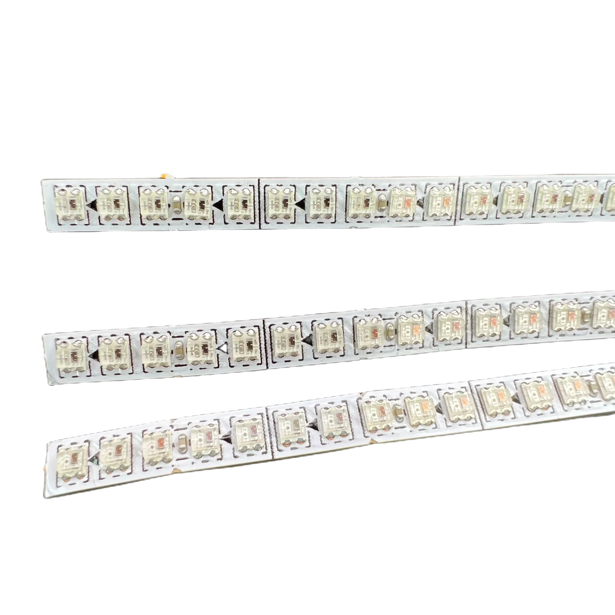 주소 지정 가능한 픽셀 스트립, 150LED, 50cm, WS2812C-2020, 유연한 DC5V, RGB 풀 컬러, IP20, 화이트 PCB, 4mm 너비 PCB, 0.5m 길이