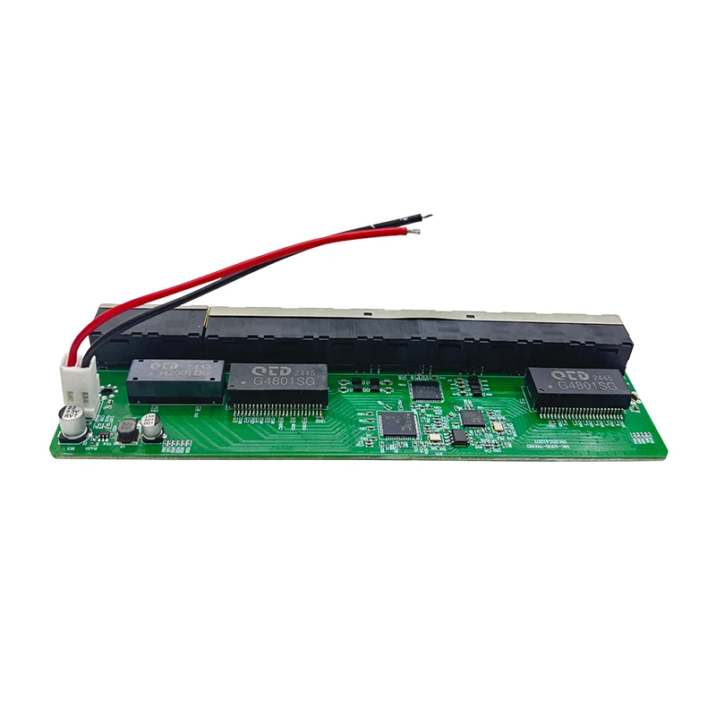 표준 프로토콜 802.3AF/AT 48V POE OUT/48V poe 스위치 100mbps 8포트 POE(2포트 업링크/NVR 포함); 감시 기능