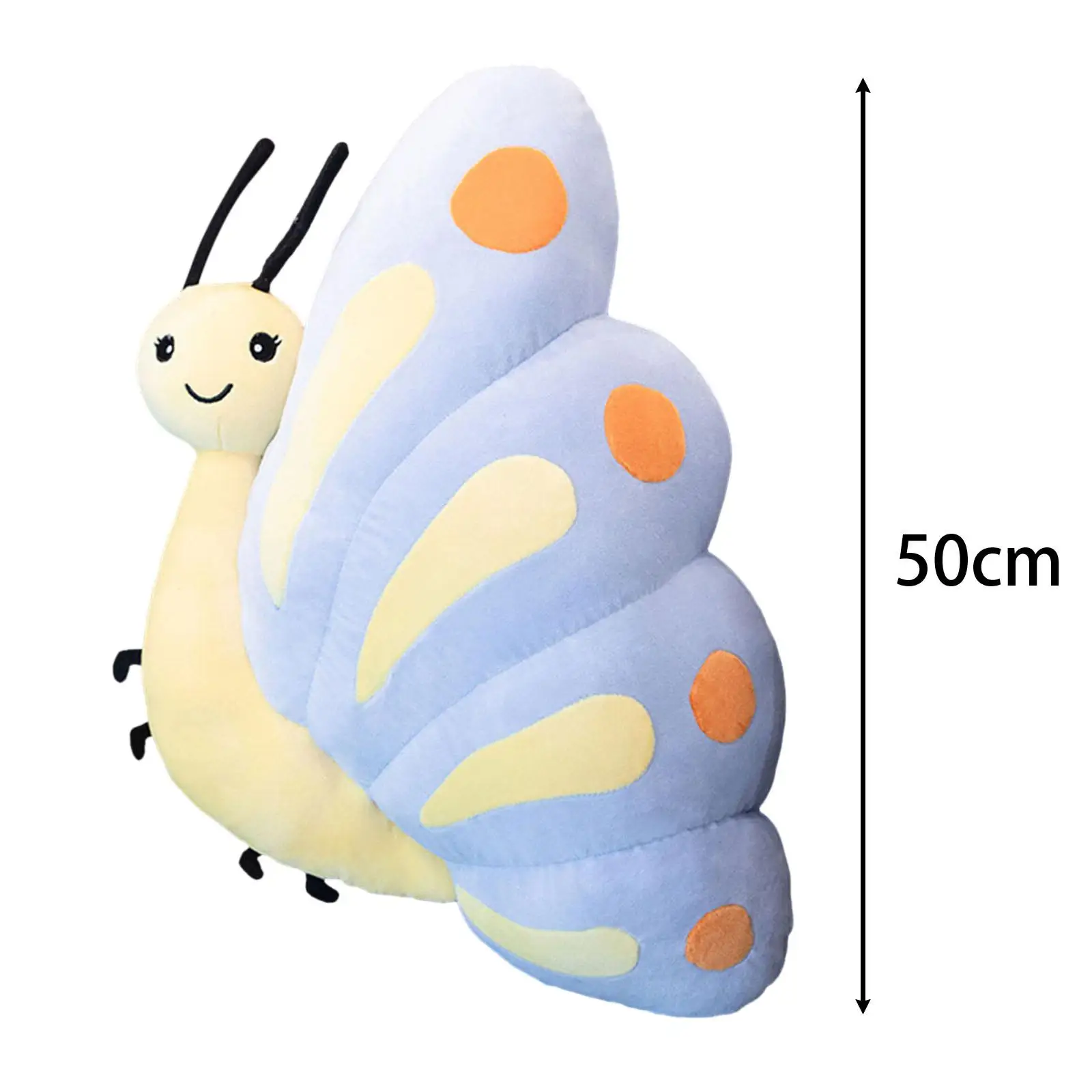 Stuffed Butterfly Plush Toy 50cm Soft Toy Home Decorative Valentine's Day Gifts for Children Adults Boys Girls Kids Teens