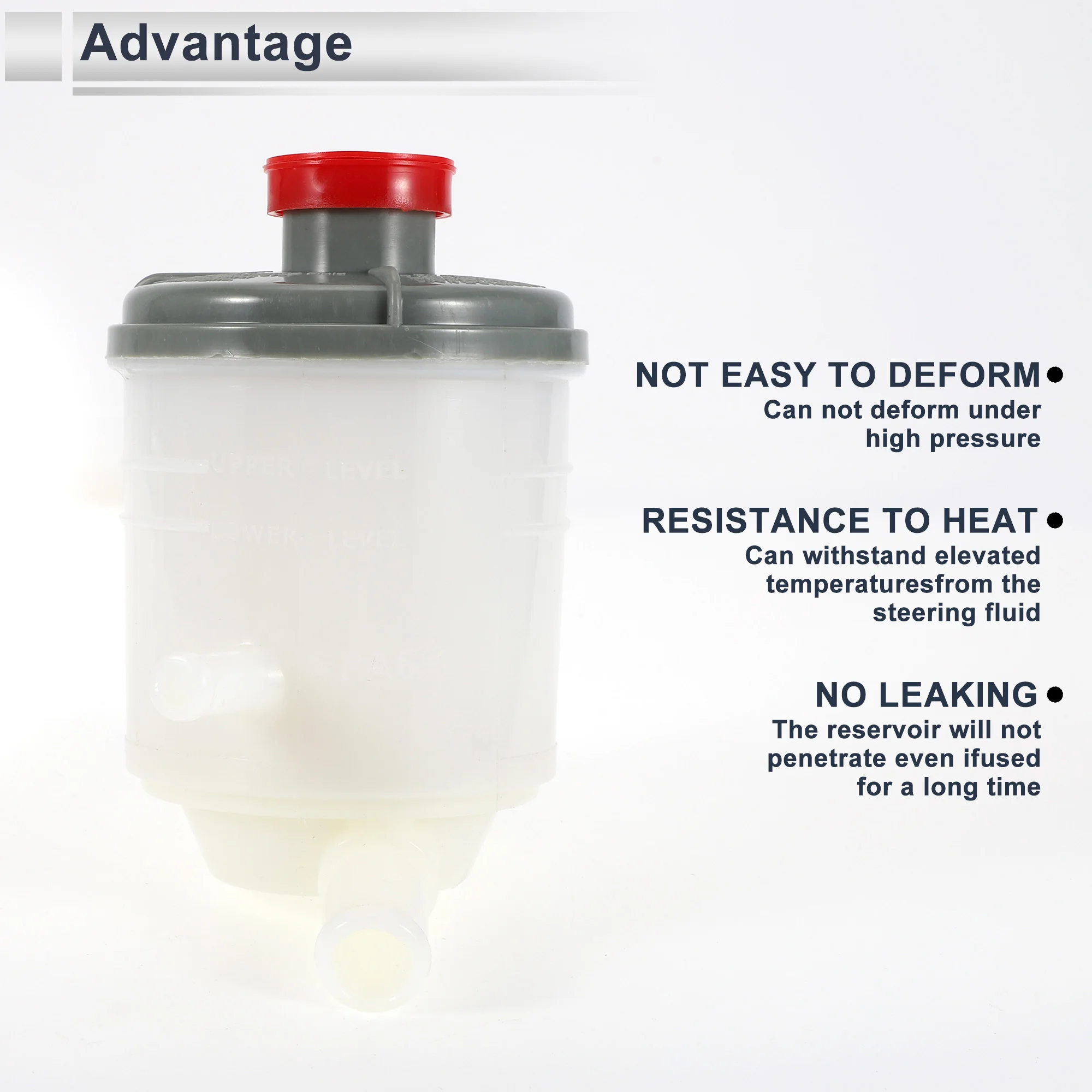 UXCELL Power Steering Reservoir for Honda Civic 2006 2007 2008 2009 2010 2011 No.53701SNAA01 1 Pc White