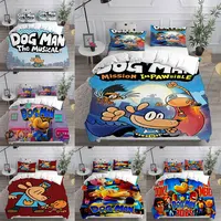 Dog Man (2025) Bedding Sets Quilt Bed Cover Comforter Duvet Cover Pillow Case 2-3 Pieces Sets Teenagers Children's Gifts 1