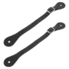 2 Pcs Men's Belts Horse Riding Spurs Bull Braiding Kit Full Grain Straps Durable Black Single Women's 3