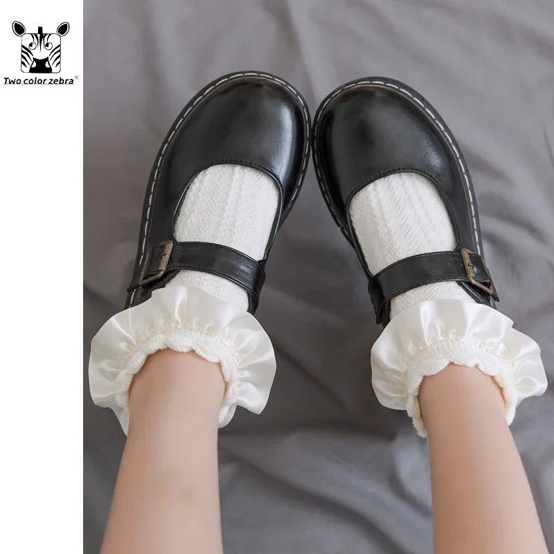 Summer Thin Section Lolita Maiden Sweet Wind Solid Color Aldult Sock Lace Cosplay Costume Accessories Daily Necessities game cosplay props anime cosplay socks