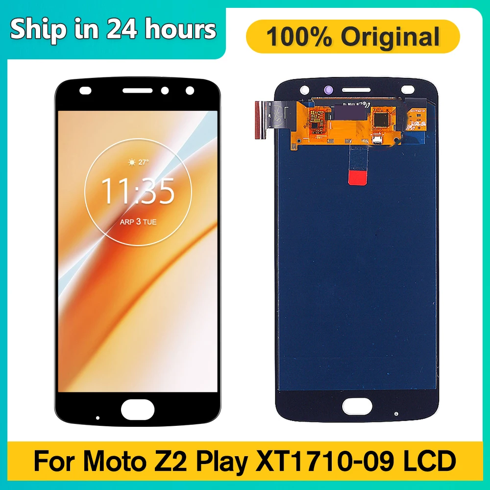 Оригинальный ЖК-дисплей для Motorola Moto Z2 Play, сенсорный экран с цифровым преобразователем в сборе для Z2Play XT1710-09/07/01/02 экран