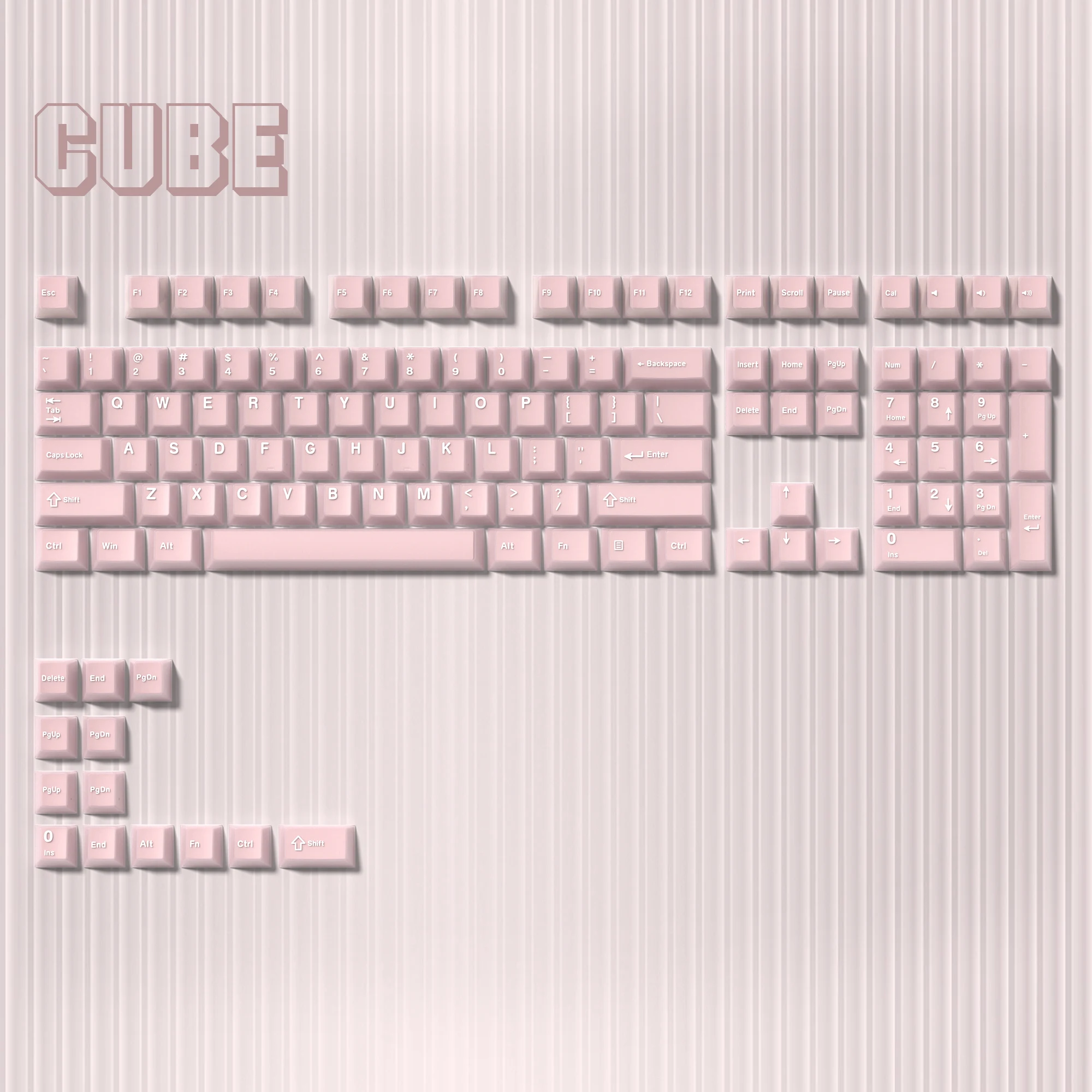 Capuchons de touches en Jade rose PBT, 121 touches, Double injection, translucide, profil Cherry, pour commutateurs Cherry MX, clavier de joueur mécanique - AliExpress