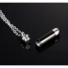 Vinterly Punk 5 Colors Stainless Steel Cremation Pendant Necklaces Pets Keepsake Urns for Ashes Gold-color Jewelry Waterproof 4