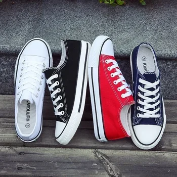 2026 Men Shoes Lace-up Athletic Summer Leisure Sneaker Fashion Breathable Low Top Canvas Vulcanized Shoes Zapatos De Hombre 1