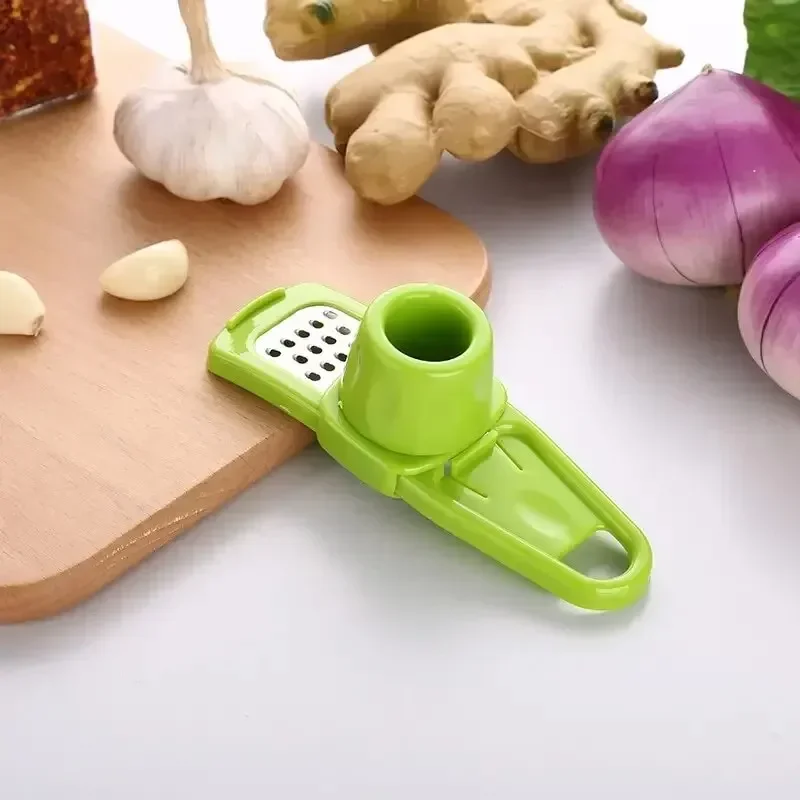 1PCS Garlic Crusher Press Multi-Functional Manual Ginger Garlic Grinding Grater Cutter Garlic Peeler Kitchen Tools