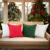HAPIHAPPY nouvelles housses de coussin en Chenille 18x18 ensemble de 2 housses de coussin de canapé douces housses de coussin décoratives en velours de luxe lit ﻿ 6
