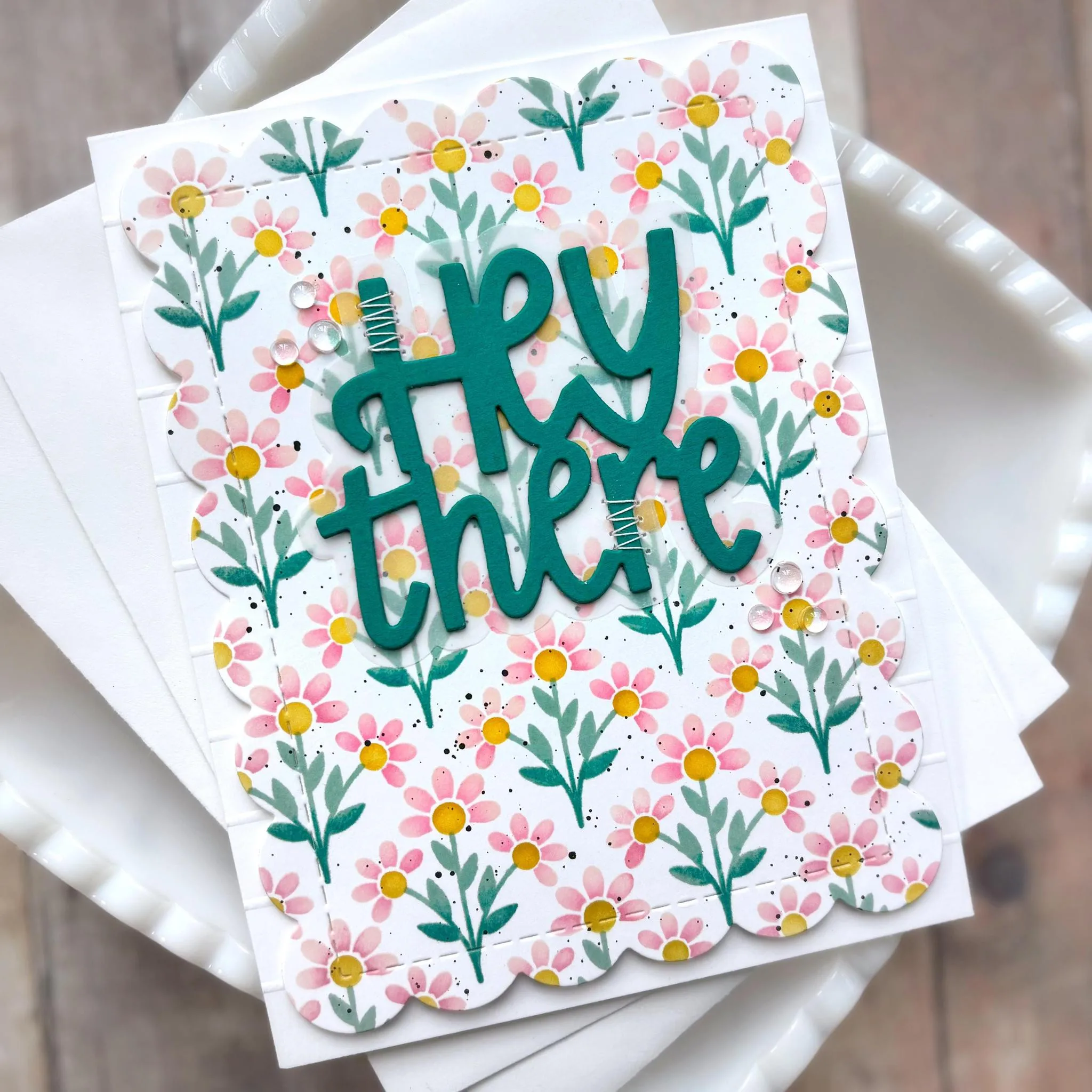 2026 새해 꽃다발 스텐실 DIY 스크랩북킹 수제 카드 선물용 트레트 텁 아르누보 위시 빅 다이 스탬프 세트