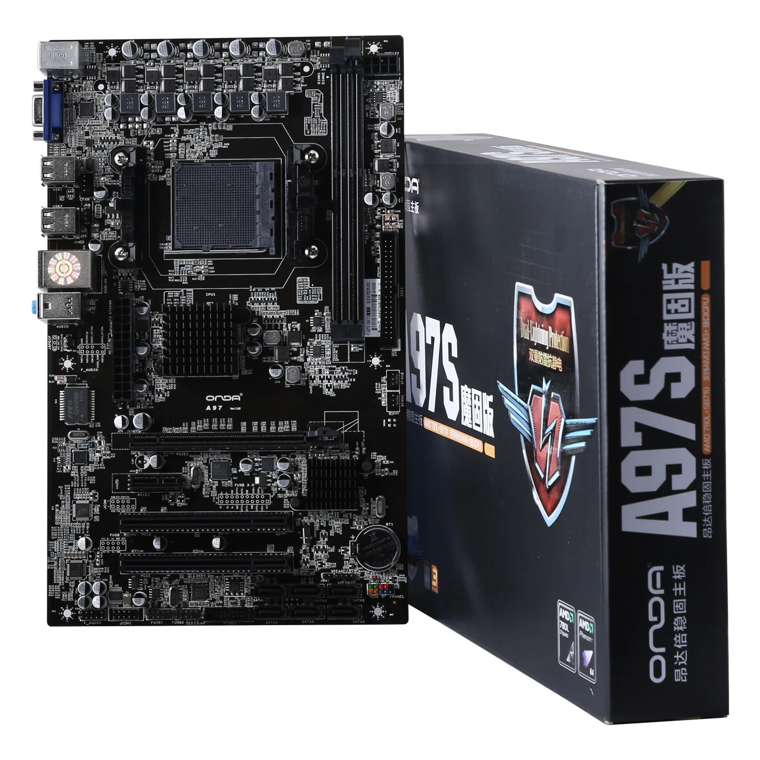 A97S Motherboard AM3 /AM3+ Bulldozer DDR3 8GB Desktop Motherboard Supports Full AM3+ Interface Processors