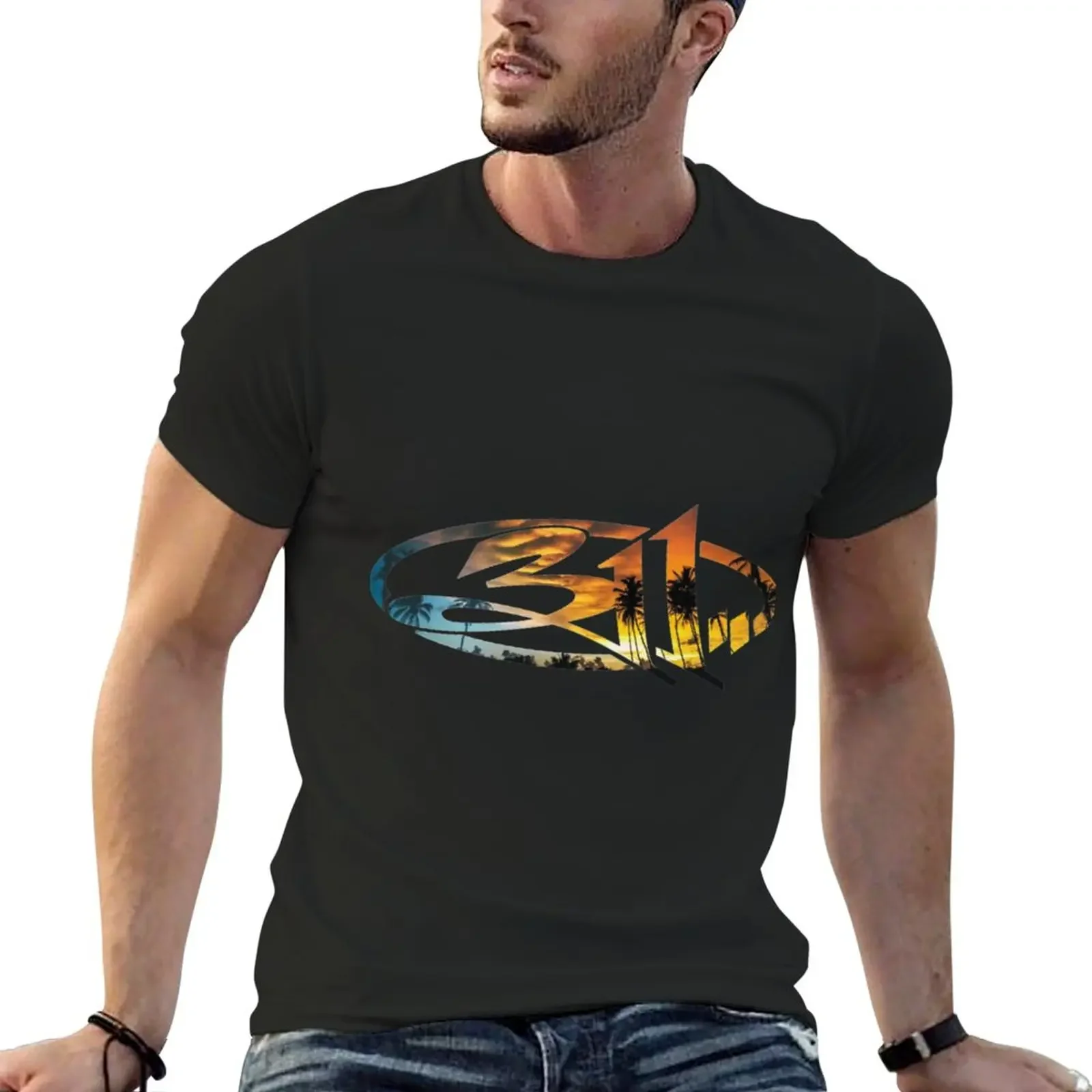 

311 / Beach / Sunset style T-Shirt plus size tops Blouse customs men t shirts