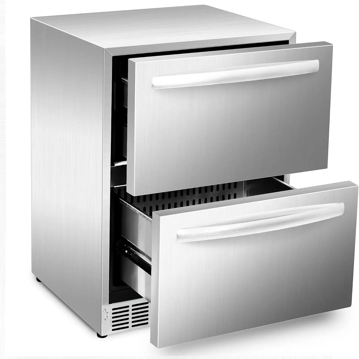 24 inch Refrigerator, Outdoor Fridge for Patio, Wine and Beverage Refrigerator, Drawer Refrigerator Under Counter