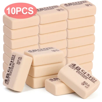 1-10PCS 4B Matite Gomma Studente Ufficio Scuola Cancelleria Scrittura Arte Disegno Gomma Scherzi Domande Correzione Gomma