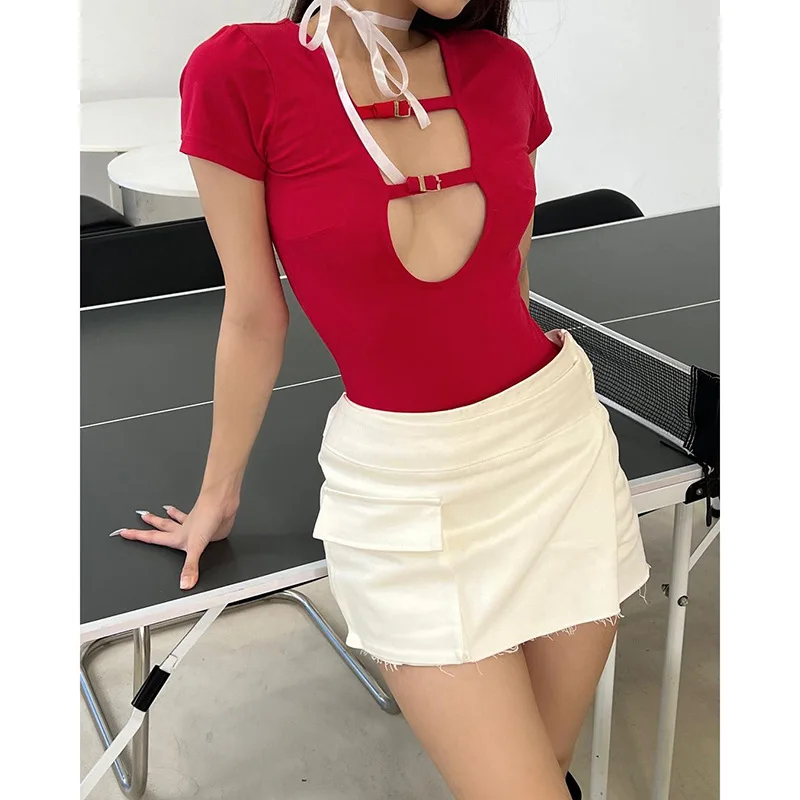 

Однотонное облегающее пикантное боди на бретелях, повседневное базовое белое летнее боди, женские топы, прозрачные боди с коротким рукавом, комбинезон, Облегающий комбинезон