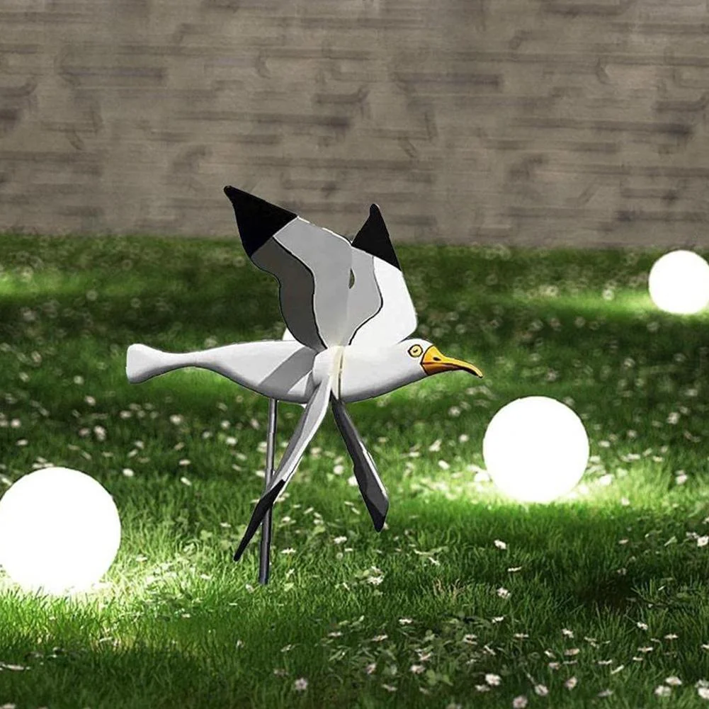 รูปสินค้า Seagull Windmill Decorative Garden Sculpture