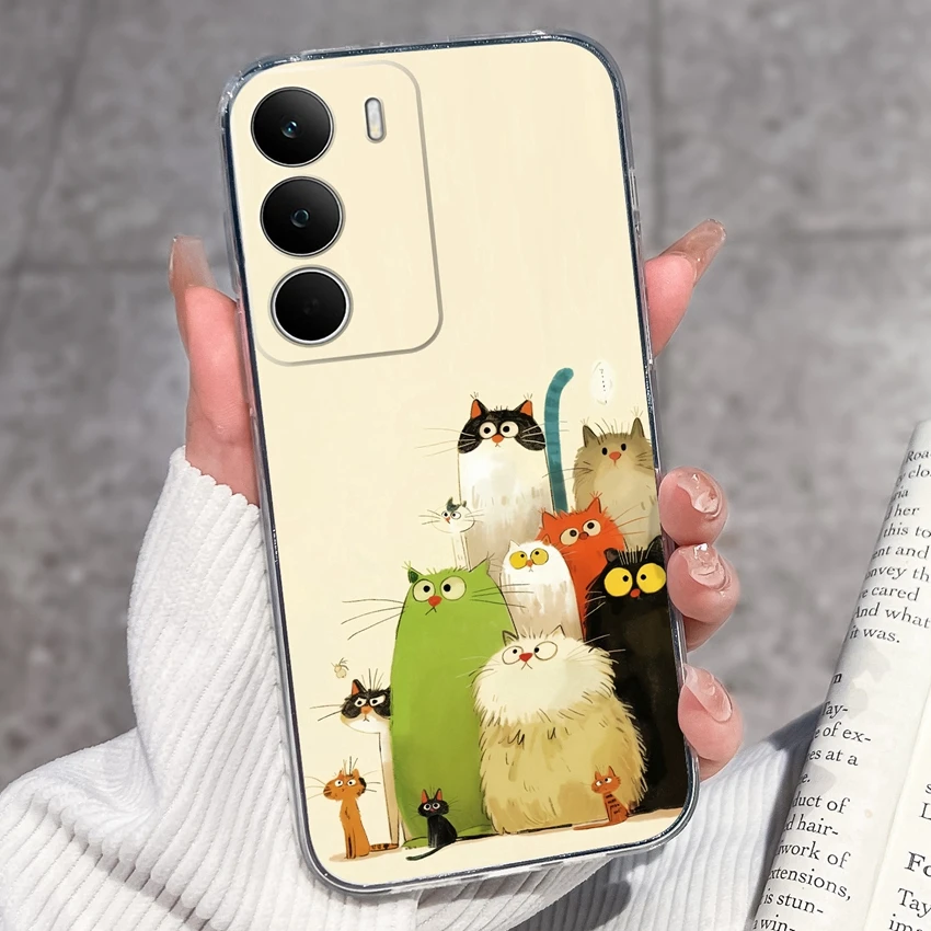 Fashion Astronaut Pattern Transparent Phone Case - Anti-Fingerprint TPU Clear Back Cover