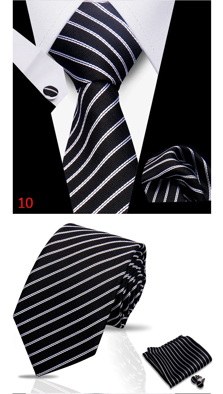 HUISHI 3-teiliges blaues Business-Herren-Krawatten-Set, handgefertigt, für Herren, formell, luxuriös, Hochzeit, hochwertiges Gravata-Anzug-Zubehör – Detail 13