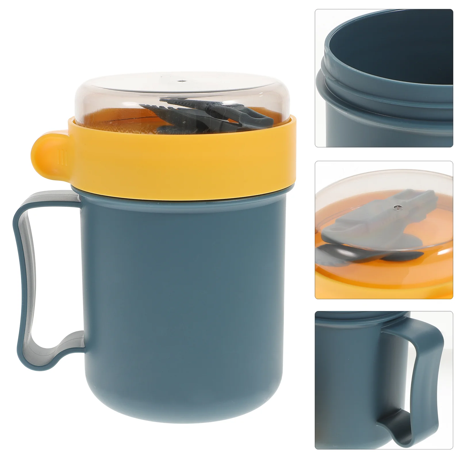 Cup Soup Withcereal Portable Go Mug Breakfast Lids Microwavethe Hotflask  Containersbowl Lid Coffee Jar Travel Cups Lunch Bowls