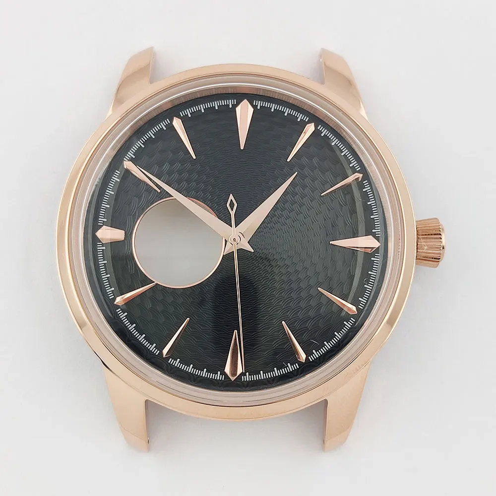 Elegant 40mm Stainless Steel Cocktail Watch Case with Dial